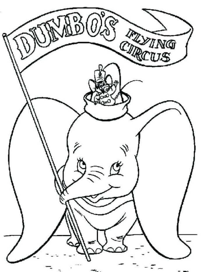 Dumbos Circus Coloring Page