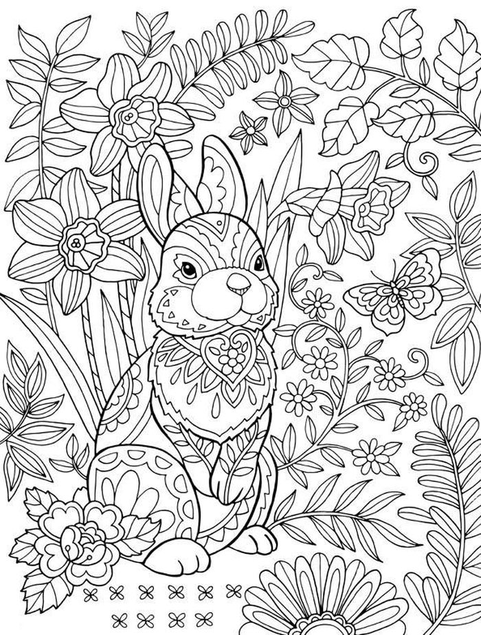 Easter Adult Coloring Pages