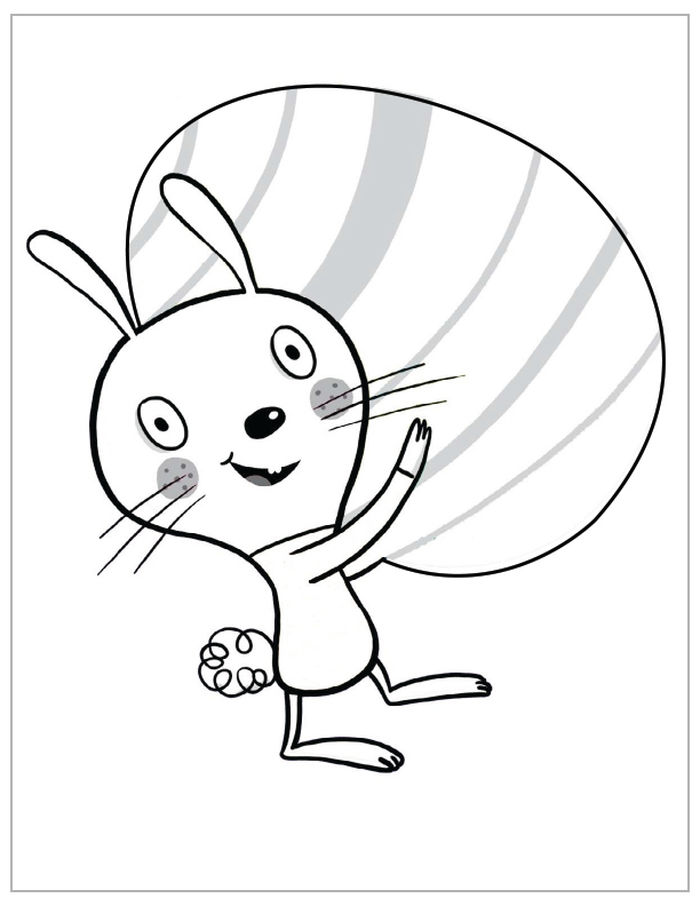 Easter Bunny Coloring Pages Printable