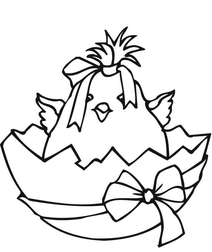 Easter Chic Coloring Pictures Printable