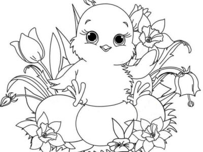 Easter Chick Coloring Pages Printable
