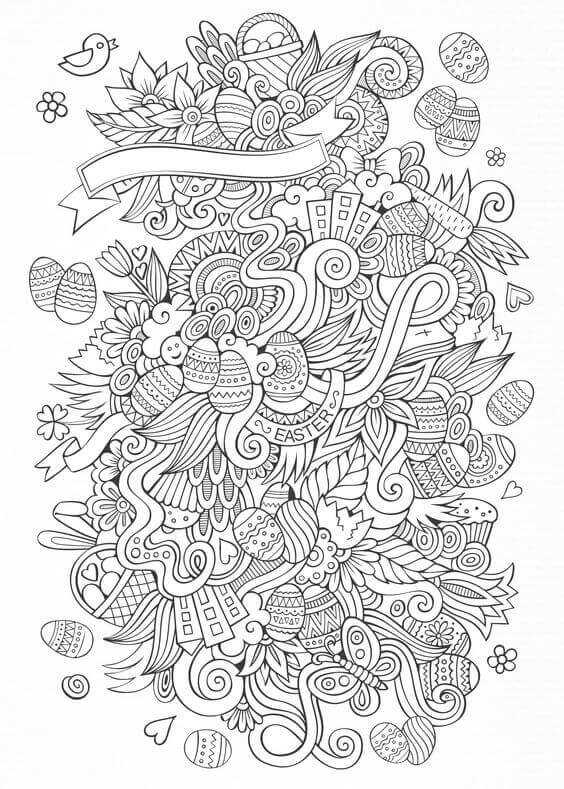 Easter Coloring Sheets For Adults