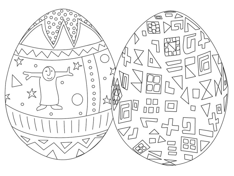Easter Egg Coloring In Pages