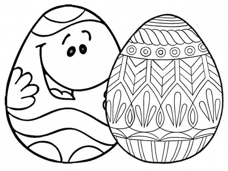 Easter Egg Coloring Pages Boys