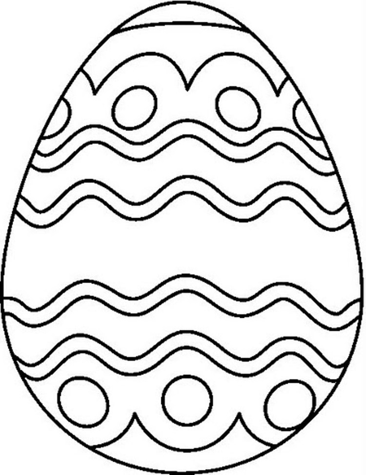 Easter Egg Coloring Pages Printable