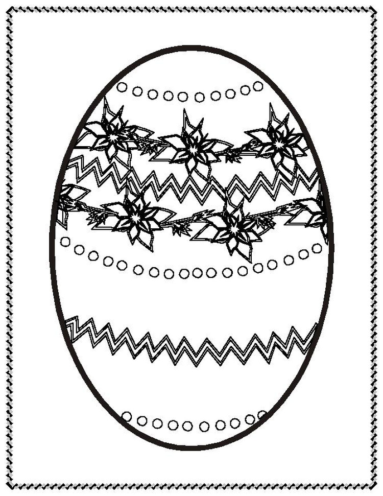 Easter Egg Coloring Pages To Print