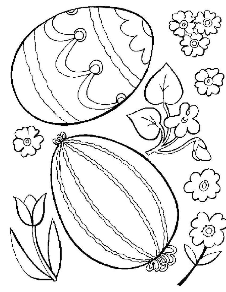 Easter Egg Free Coloring Pages