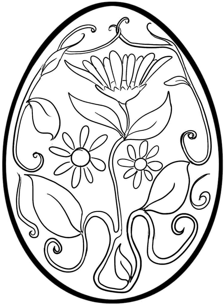Easter Egg Pictures Coloring Pages