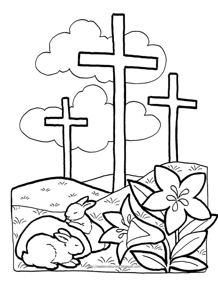 Easter Religious Coloring Pages
