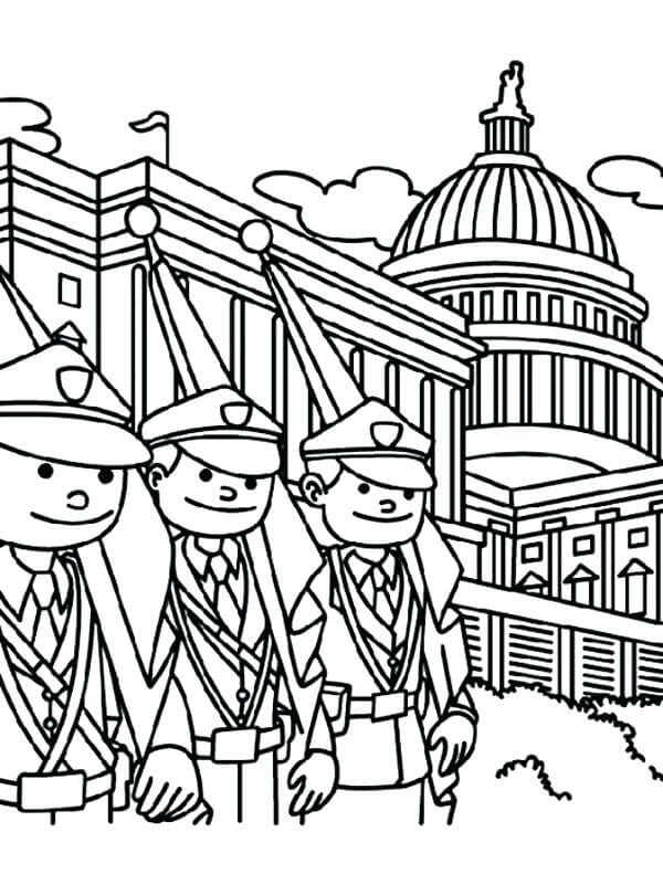 Easy Memorial Day Coloring Pages