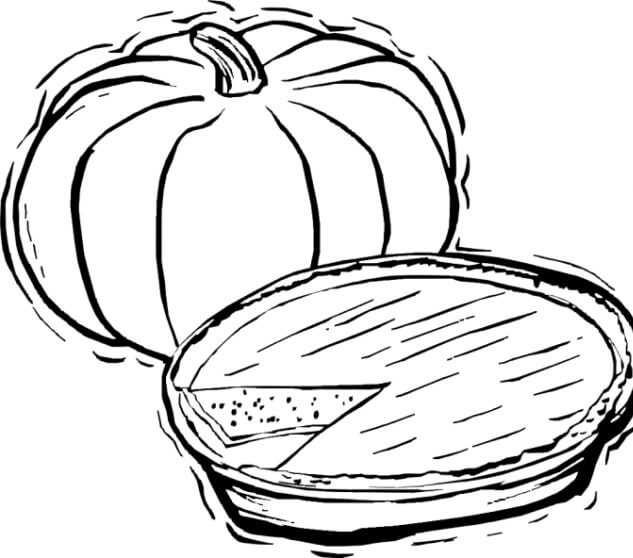Easy Pumpkins Thanksgiving Image to Color