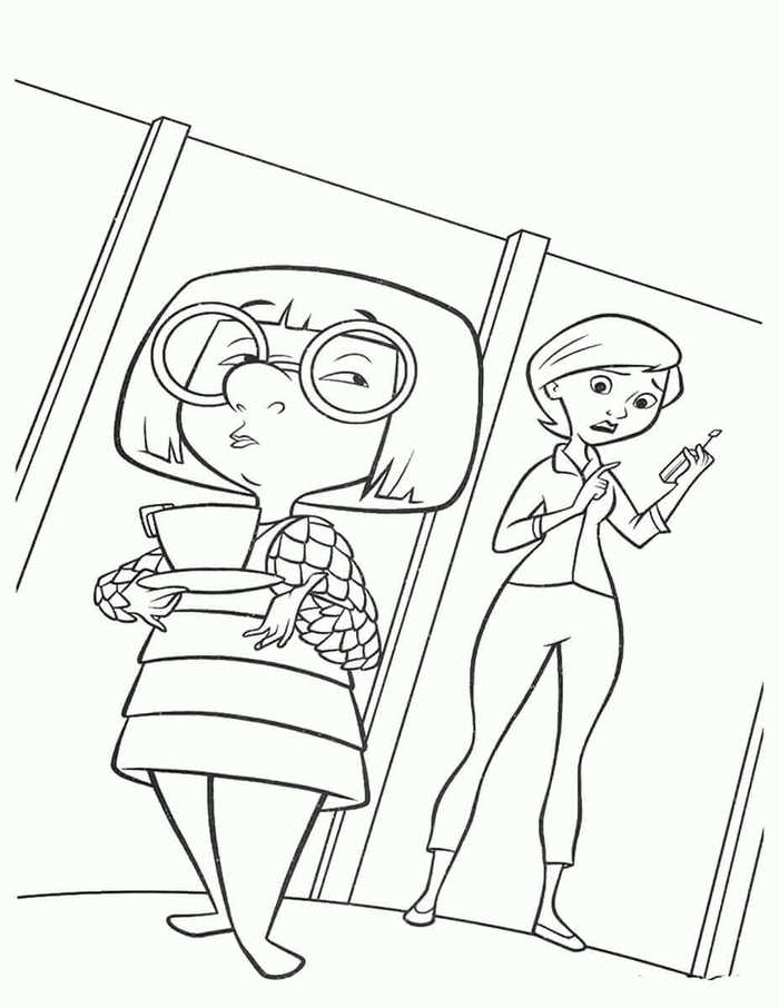 Edna Mode Incredibles Coloring Images