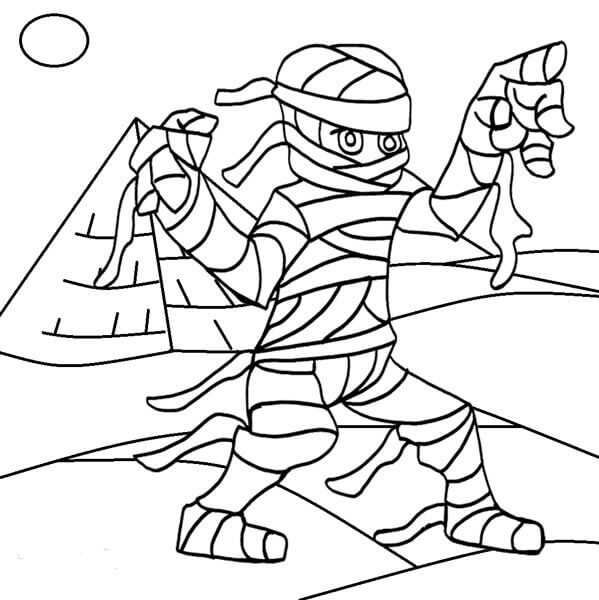 Egyptian Mummy Coloring Pages