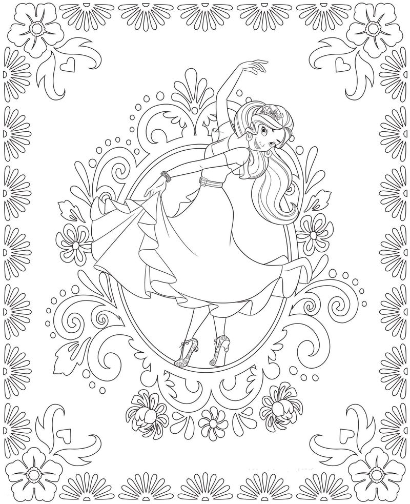 Elena Of Avalor Coloring Pages Download