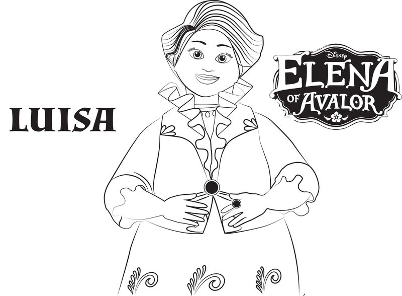 Elena Of Avalor Coloring Pages For Free