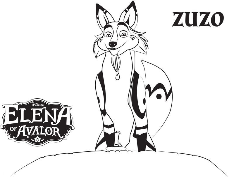 Elena Of Avalor Coloring Pages Group