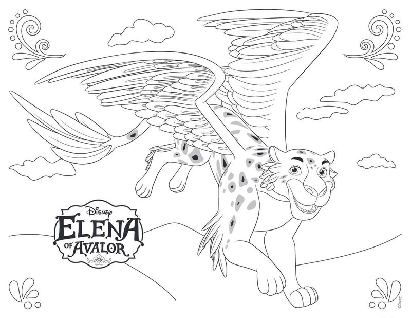 elena avalor coloring pages