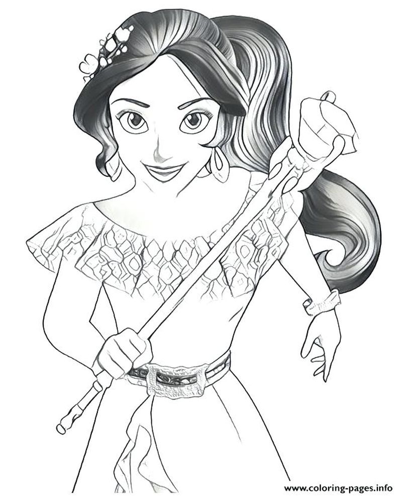 Elena Of Avalor Coloring Pages Printables