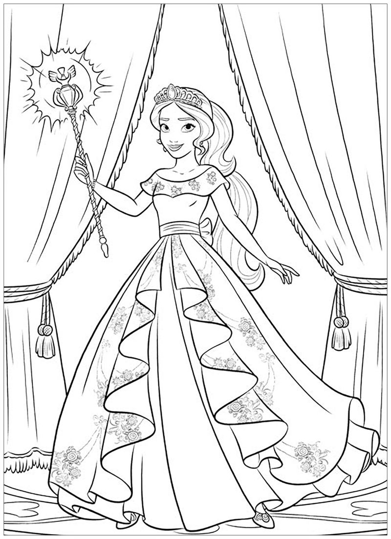 Elena Of Avalor Coloring Pages To Print