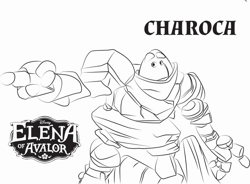 Elena Of Avalor Coloring Pages With Gabe And Naomi And Mateo