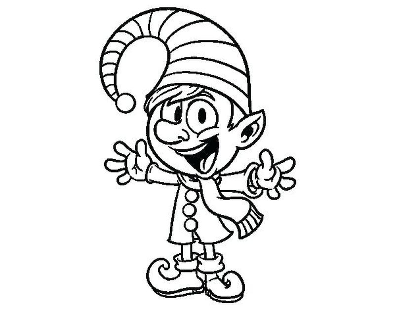 Elf Coloring Pages Free Printable