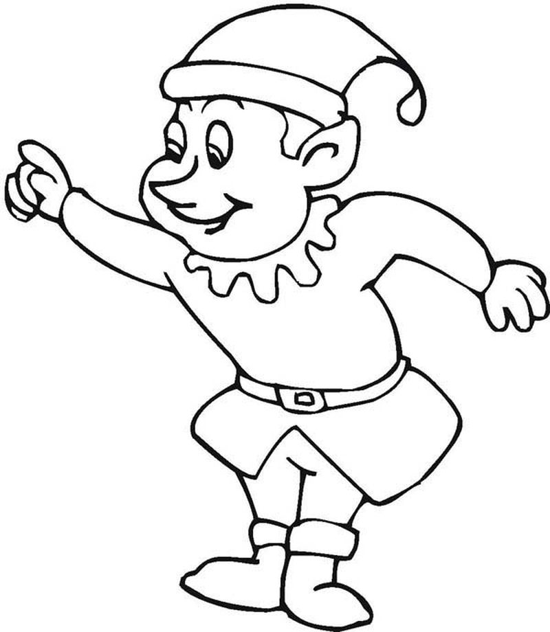 Elf Coloring Pages Printable PDF - Coloringfolder.com