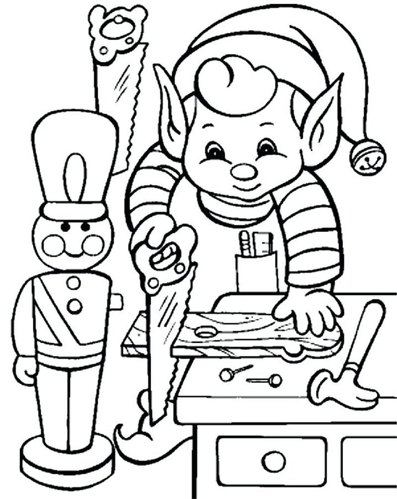 Elf Coloring Pages Print