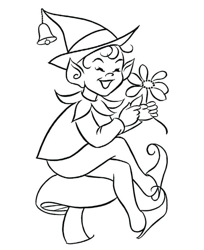 Elf Coloring Pages To Print