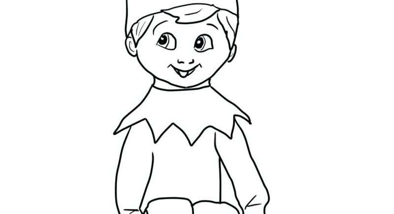 Elf On The Shelf Book Coloring Pages