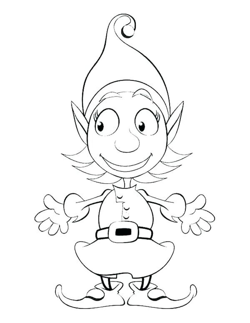 Elf On The Shelf Coloring Pages Fly