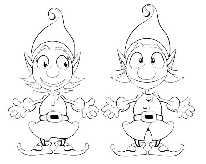 Elf On The Shelf Coloring Pages For Free