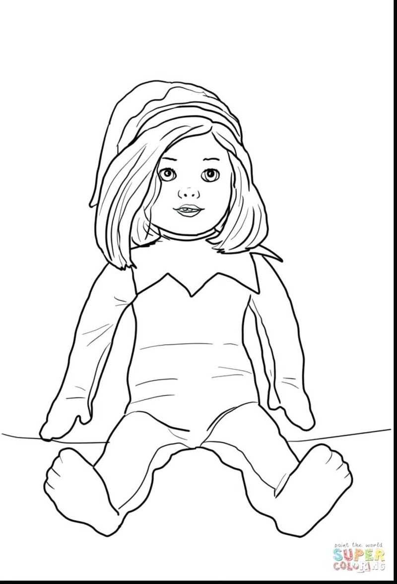 Elf On The Shelf Coloring Pages Free 1