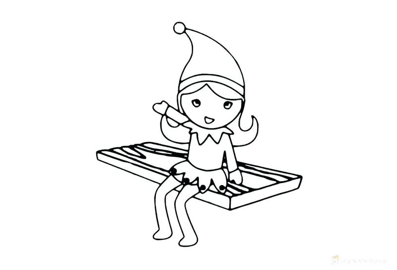 Elf On The Shelf Coloring Pages Pdf