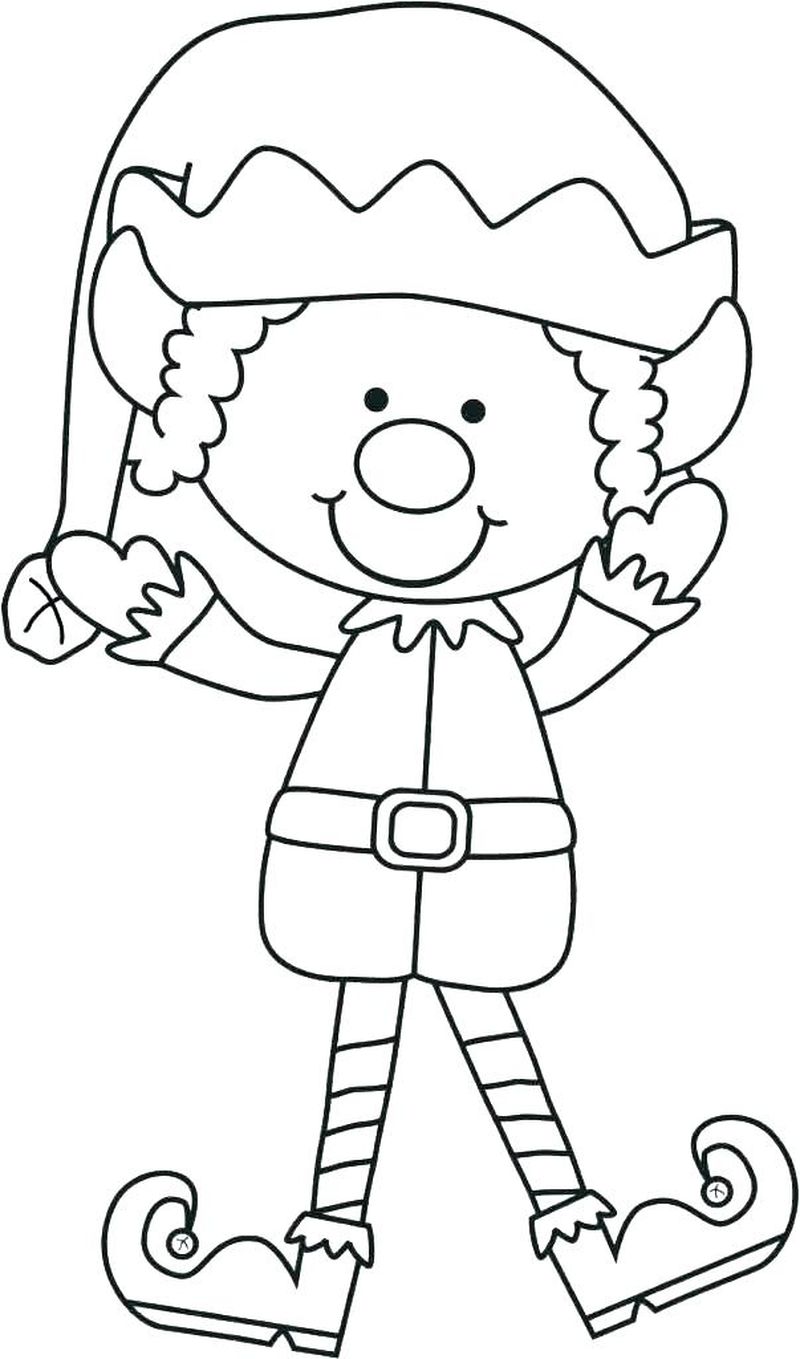 Elf On The Shelf Coloring Pages Printable 1