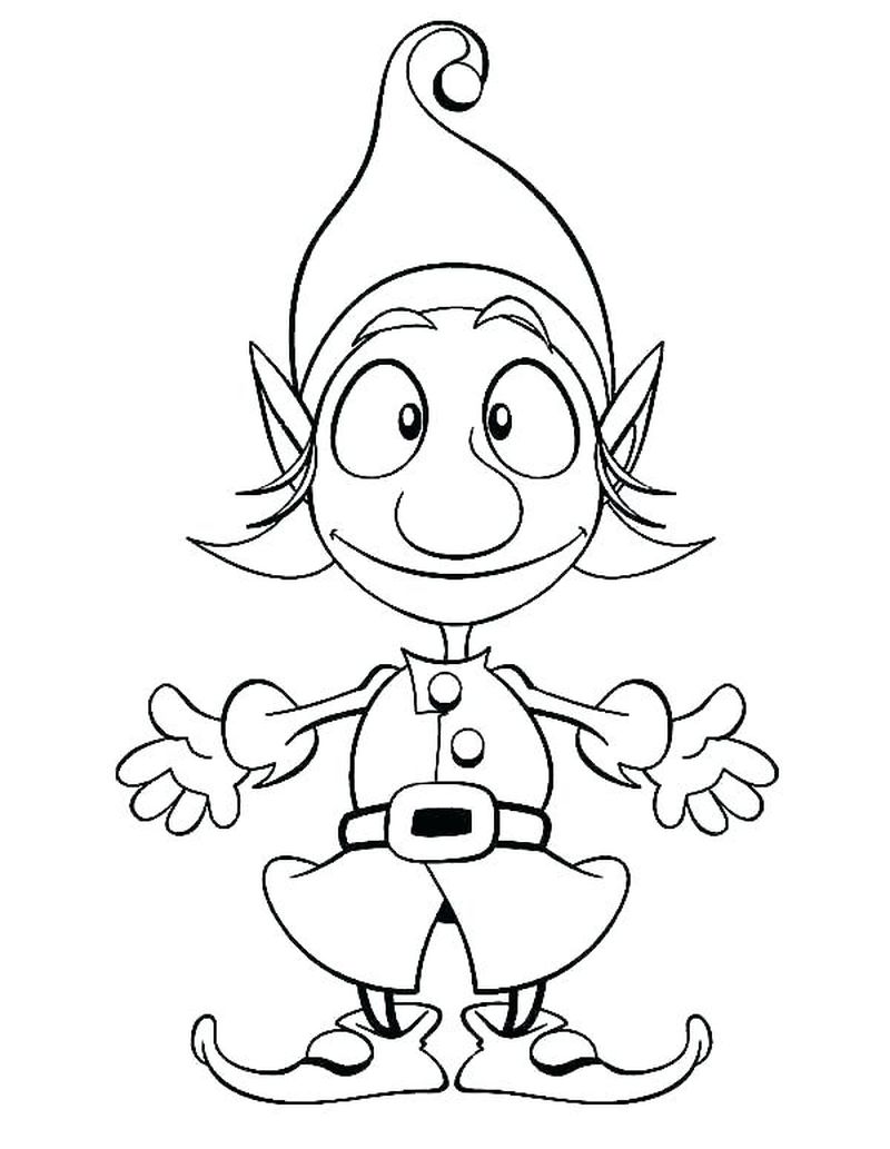 Elf On The Shelf Coloring Pages Printables