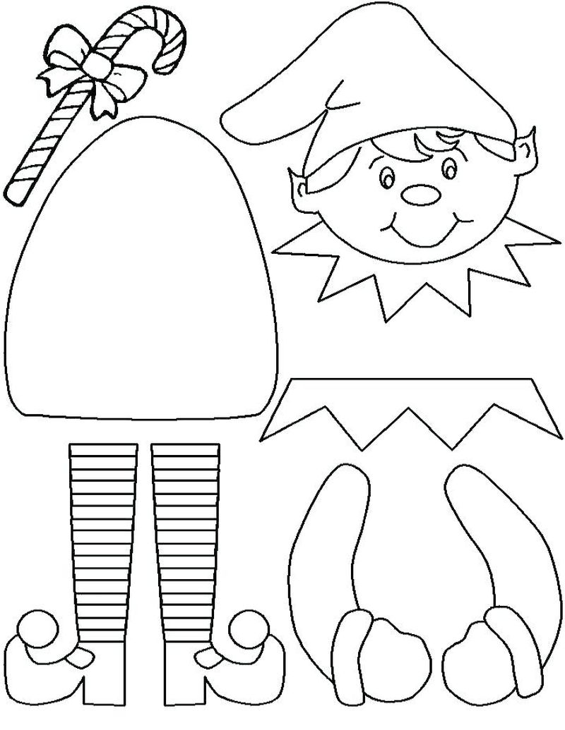Elf On The Shelf Coloring Pages To Print Free