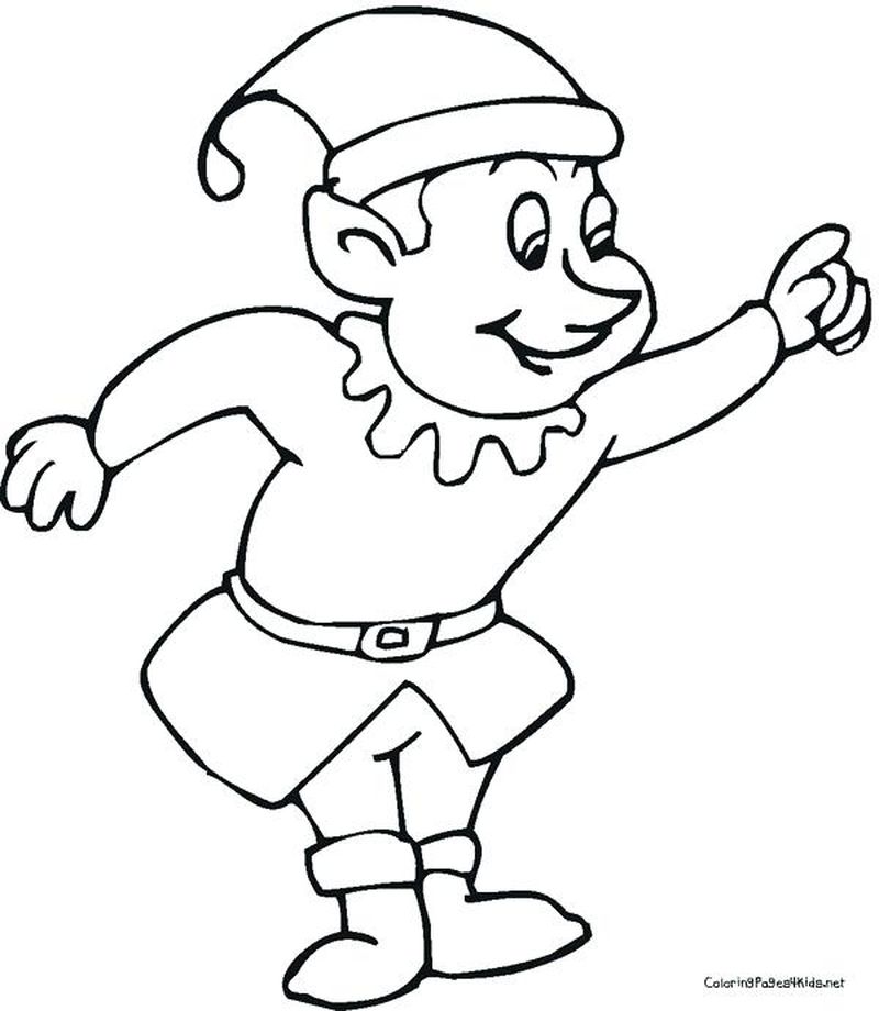 Elf On The Shelf Free Printable Coloring Pages 1