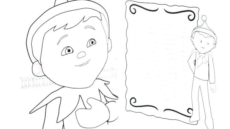 Elf On The Shelf Pet Coloring Pages