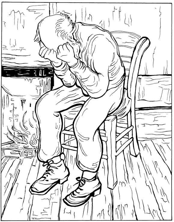 Eternitys Gate Van Gogh Coloring Pages