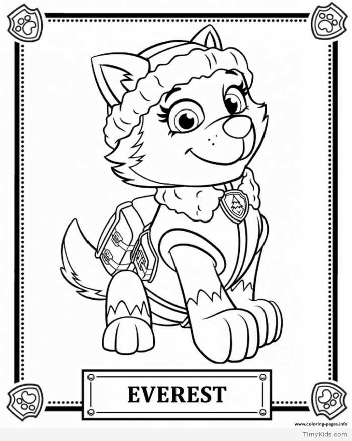 Everest Paw Patrol Coloring Pages