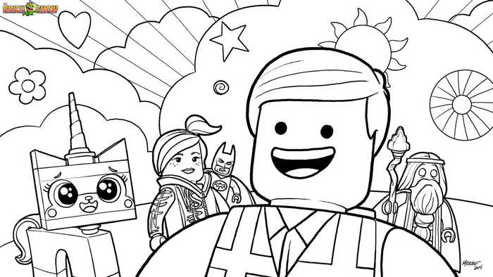 Everything Is Awesome Lego Coloring Page