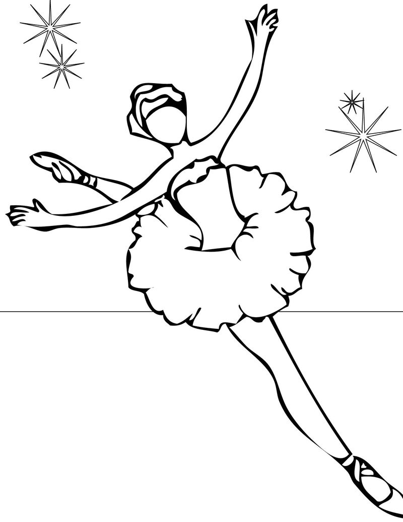 Fairy Ballerina Coloring Pages