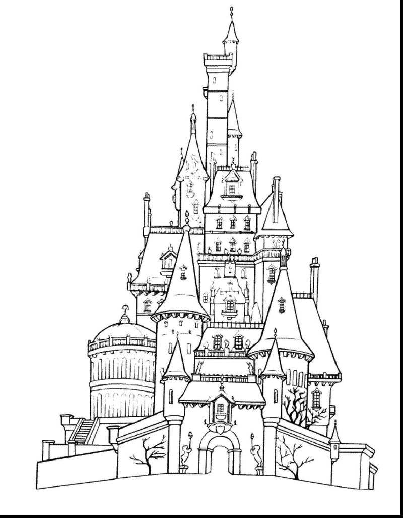 Fairy Castle Coloring Pages