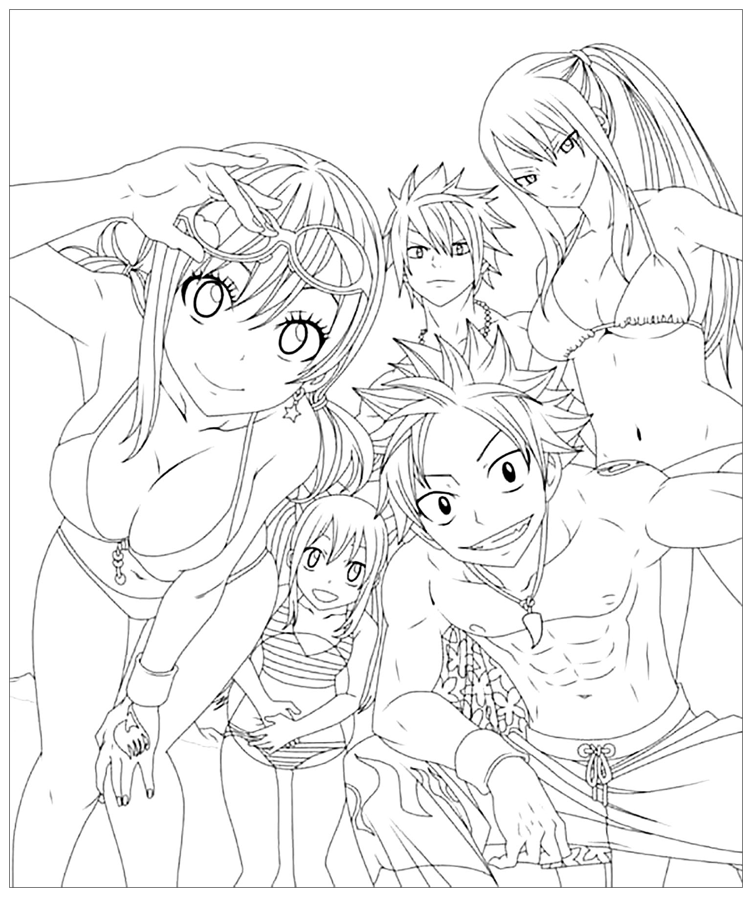 fairy tail coloring pages