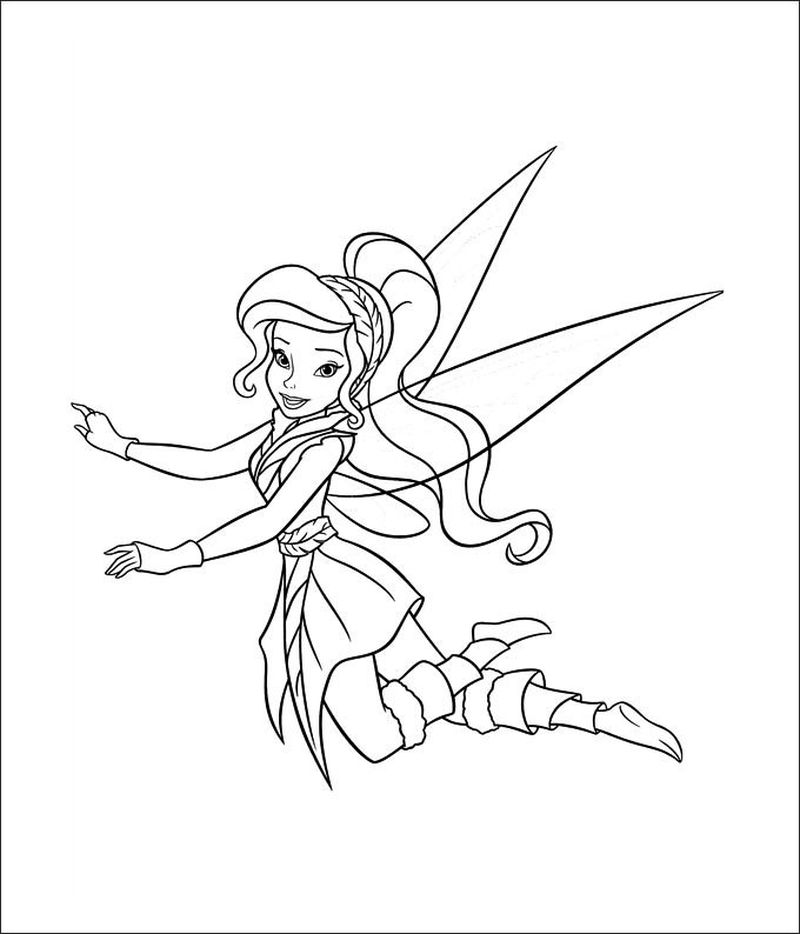 Fairy Tinkerbell Coloring Pages