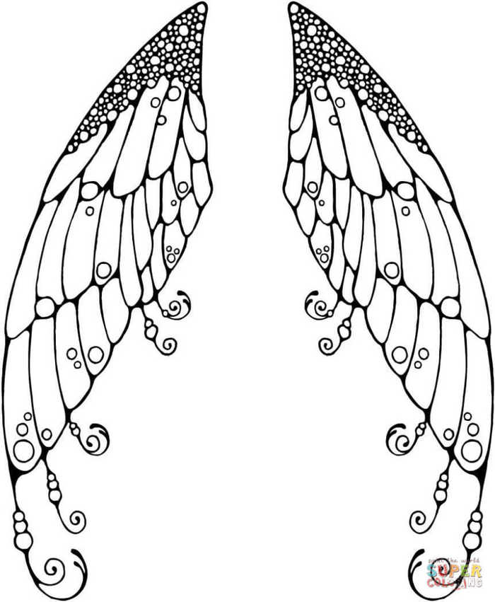 Fairy Wings Coloring Page