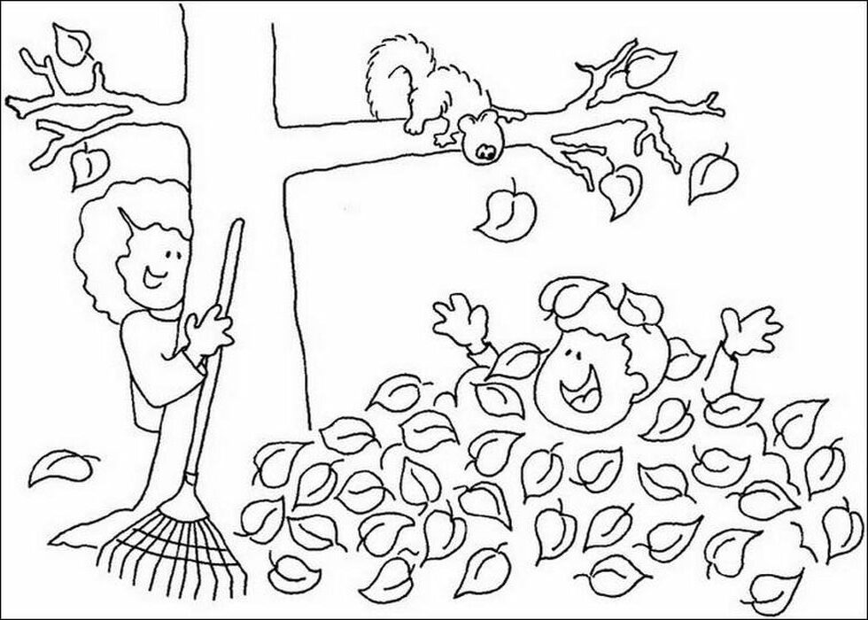 Fall Autumn Coloring Pages Free