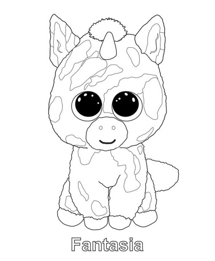 beanie boo magic coloring pages