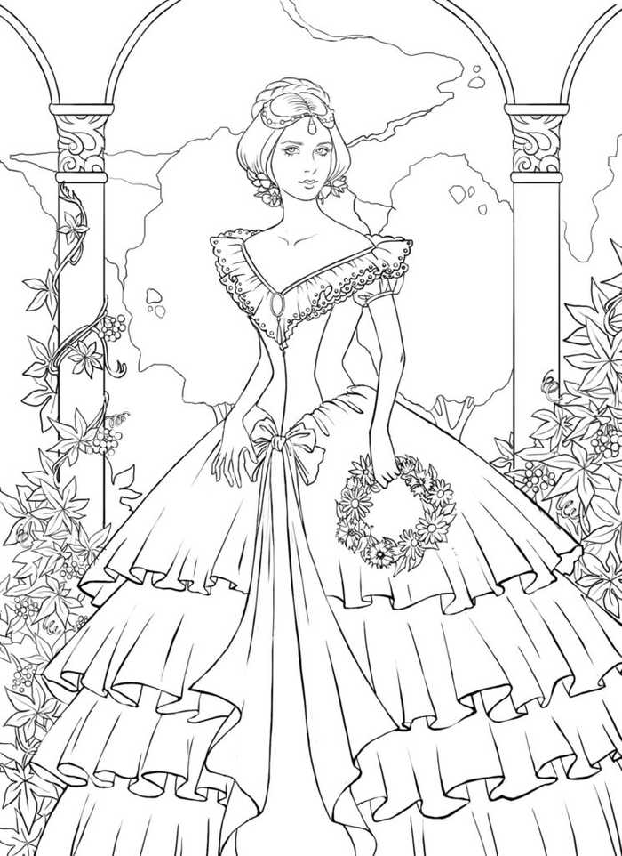 Fantasy Princess Coloring Pages