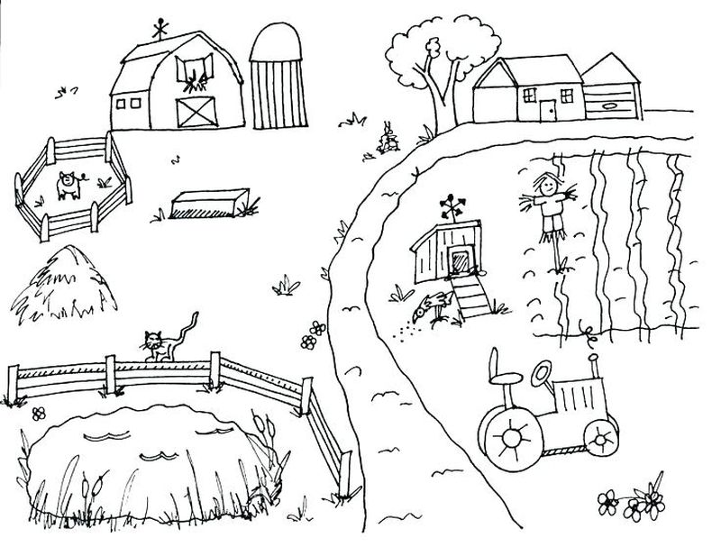 Farm Animal Coloring Pages For Kids